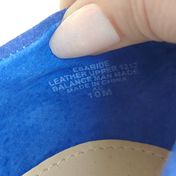 Easy Spirit Abide Suede Casual Flat 10M Blue - Picture 7 of 8